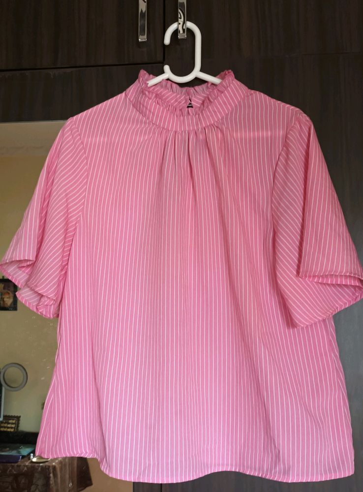 *Steal Deal *Pink Striped Stylish Top By Tokyo