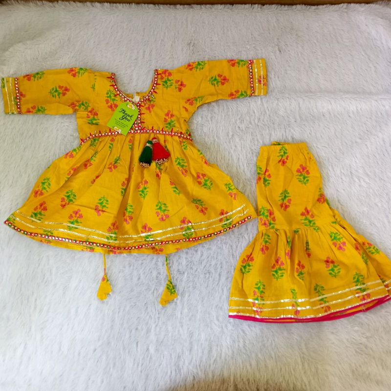 Baby Girls Palazzos Set For Party