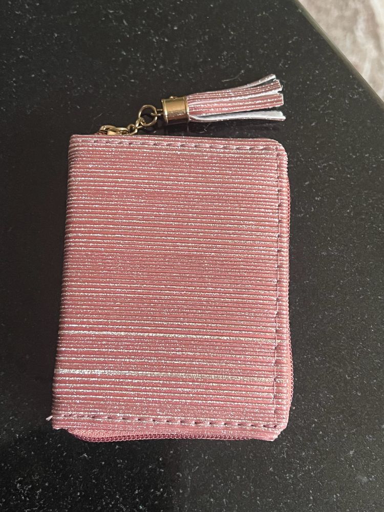 Glittering Peachy/ Pink Color Ladies Wallet ✨