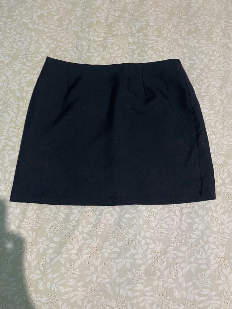 Korean Style A Line Mini Skirt