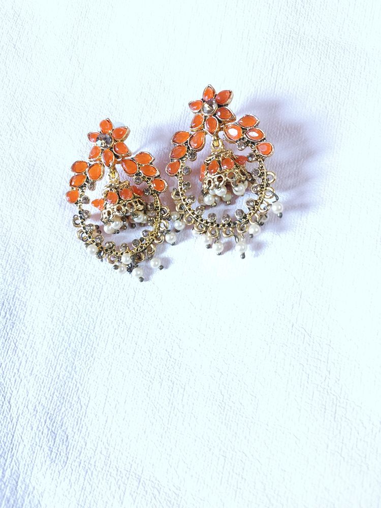 Orange Earings