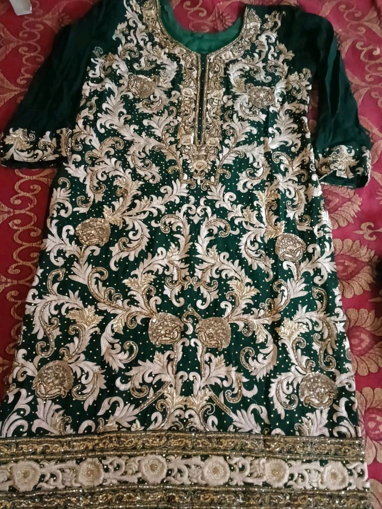 Handwork Thredwork Kurti Dupatta