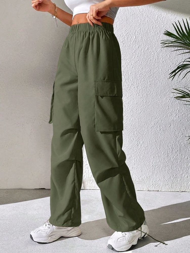 Korean Baggy Parachute Cargo Trouser