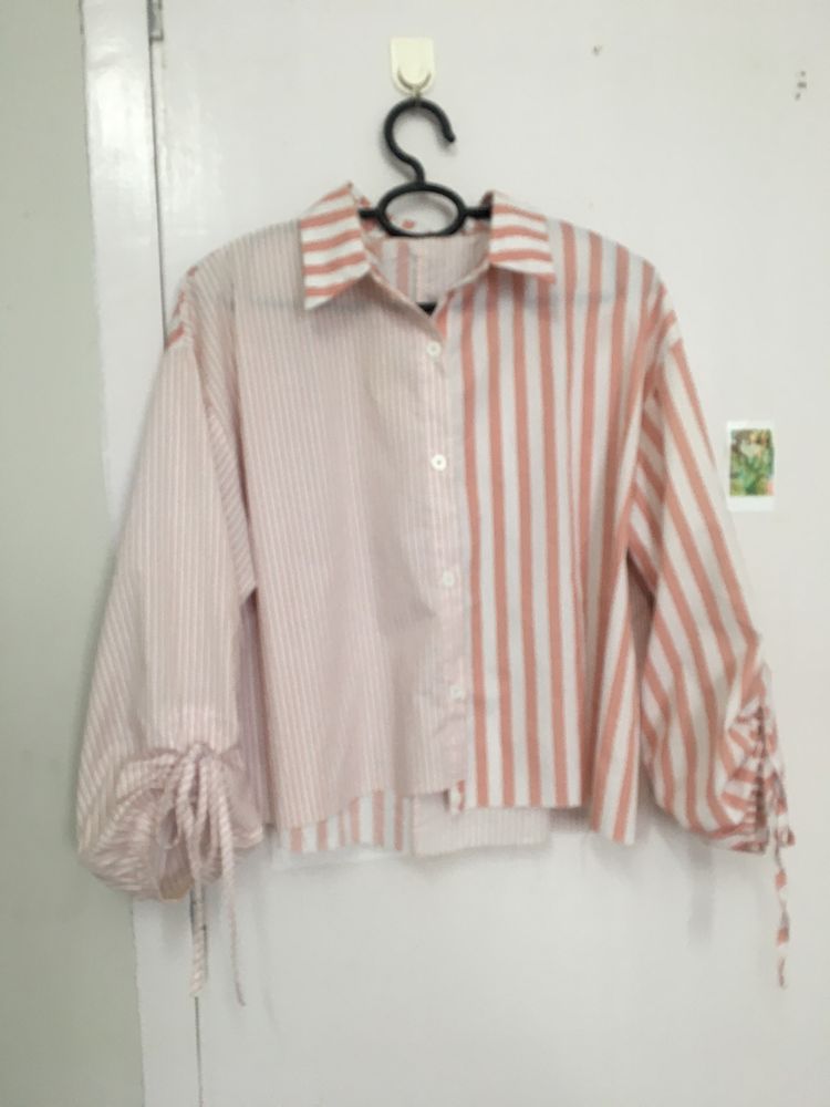 Shirt With Pink Strips