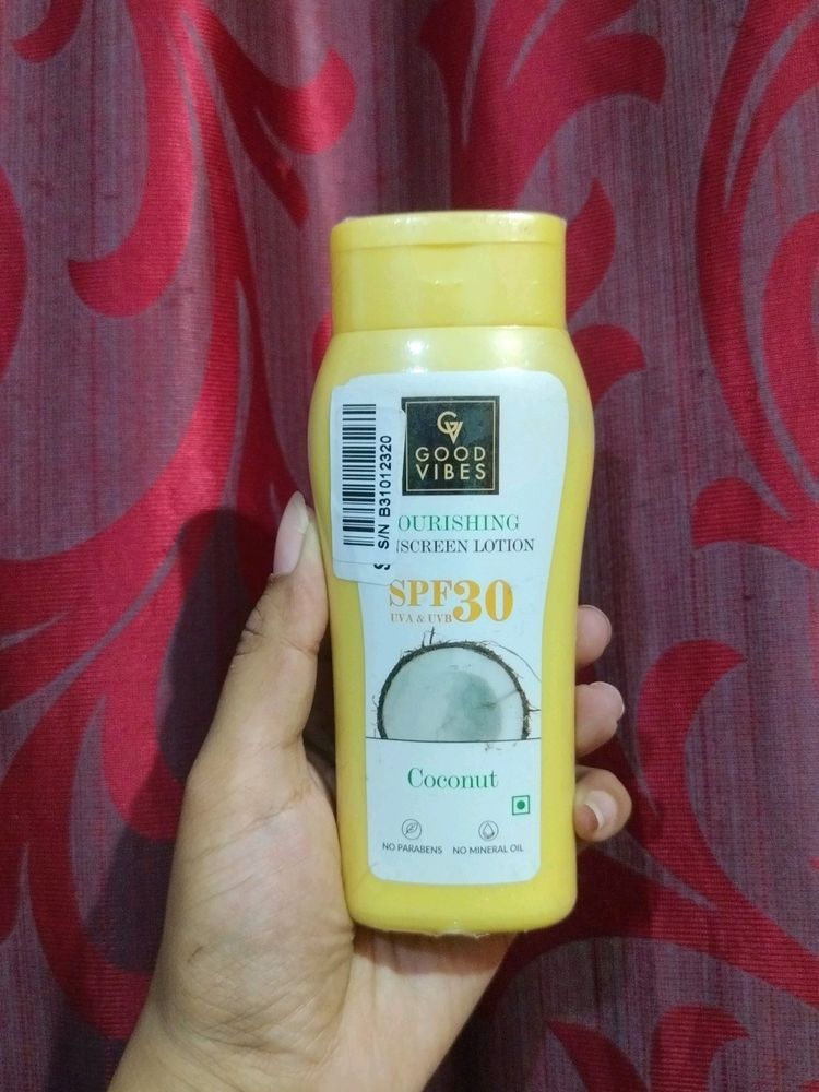 Good vibes Coconut Nourishing Sunscreen Lotion