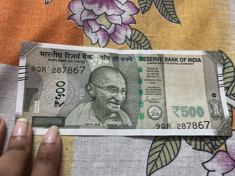 786 Number 500/- Note