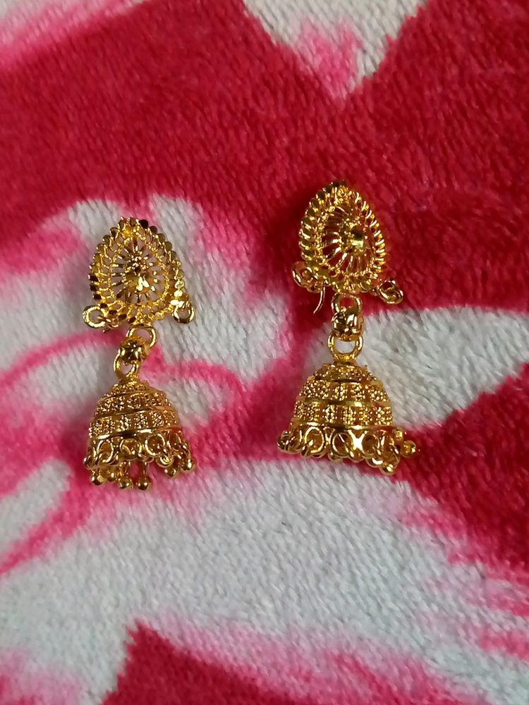 Fake Golden Earings Jhumkas