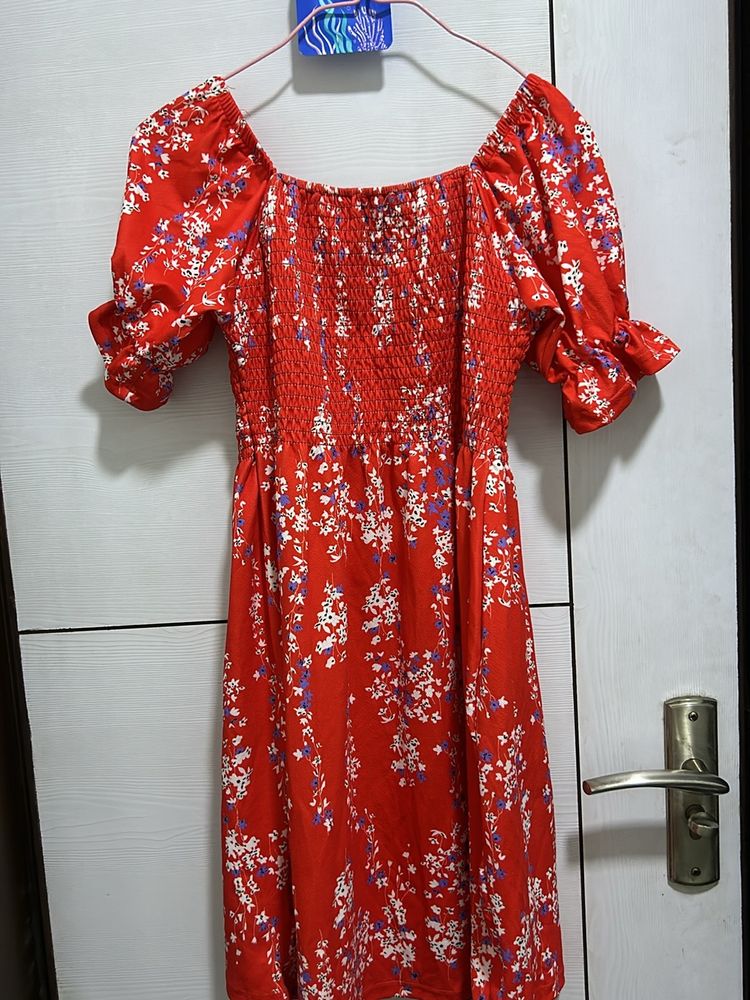 Red A Line Dress