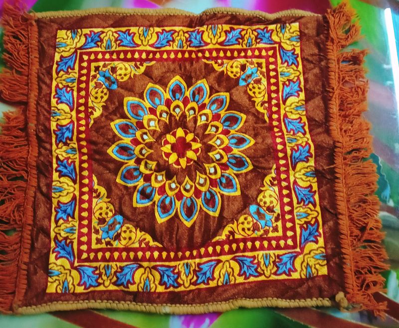 Best Quality Velvet Pooja Aasan For Home Temple