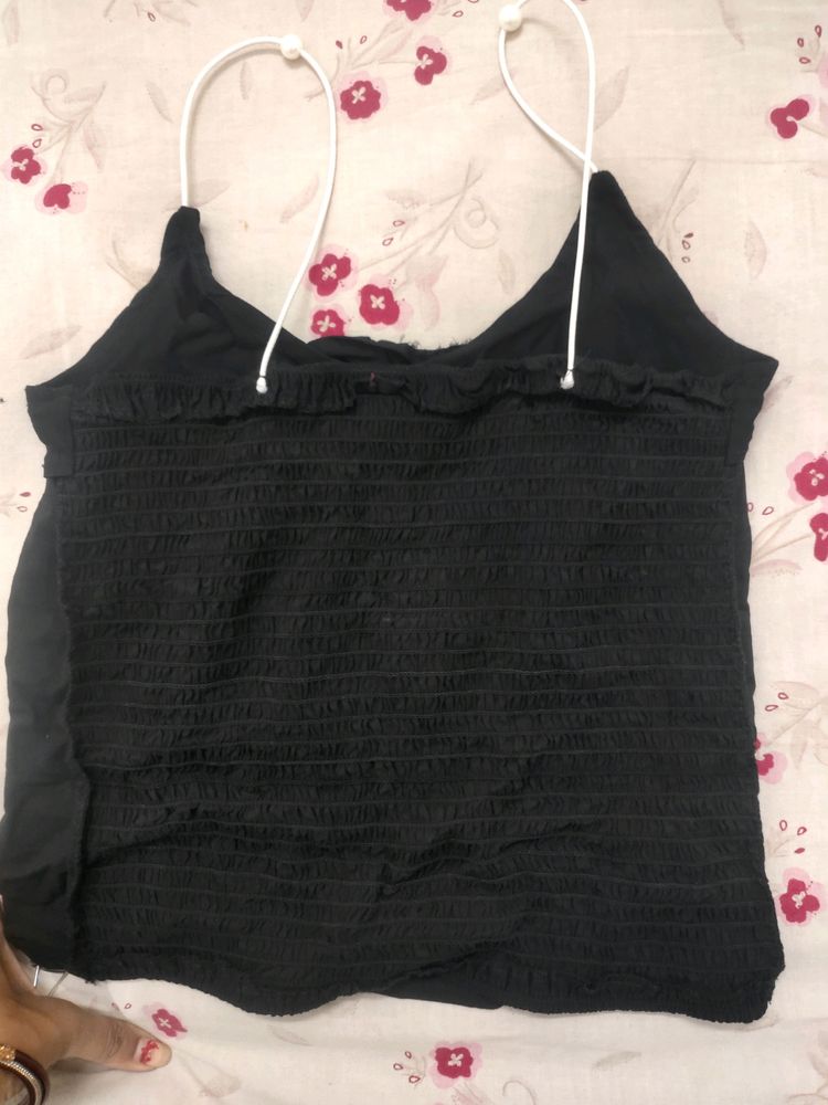 Top Black Cotton Free Size