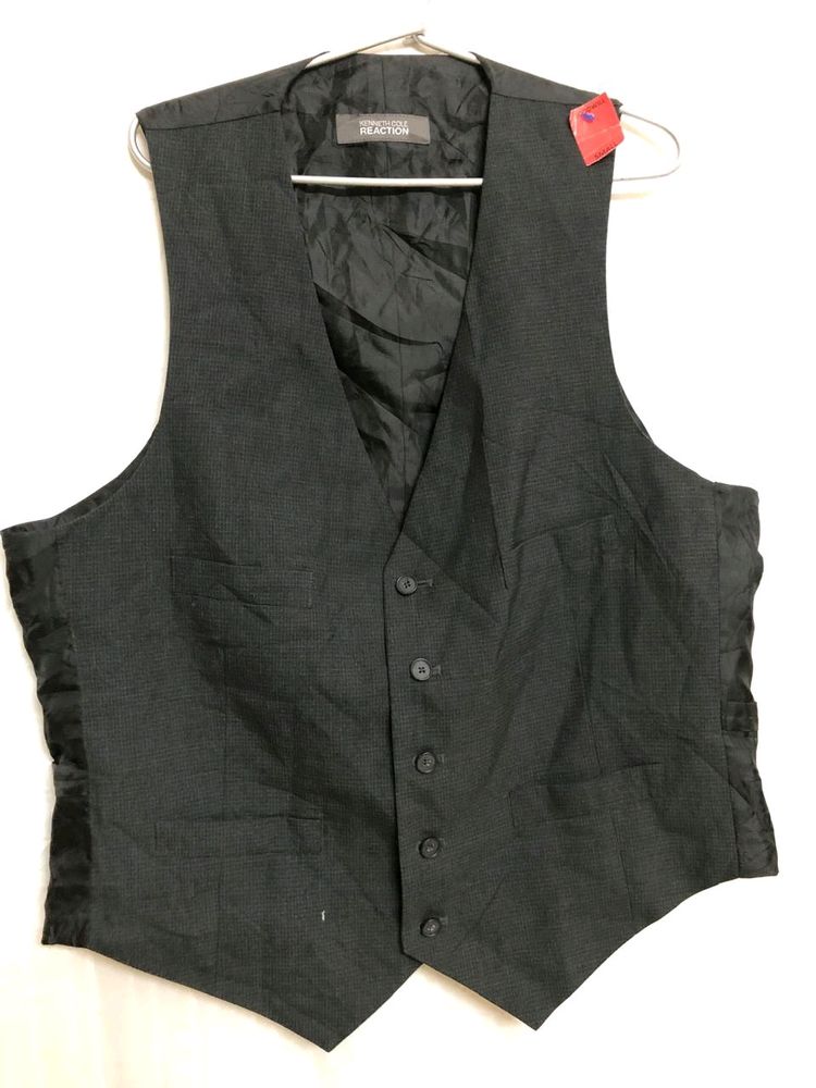 Reaction Kenneth Cole Black Vest