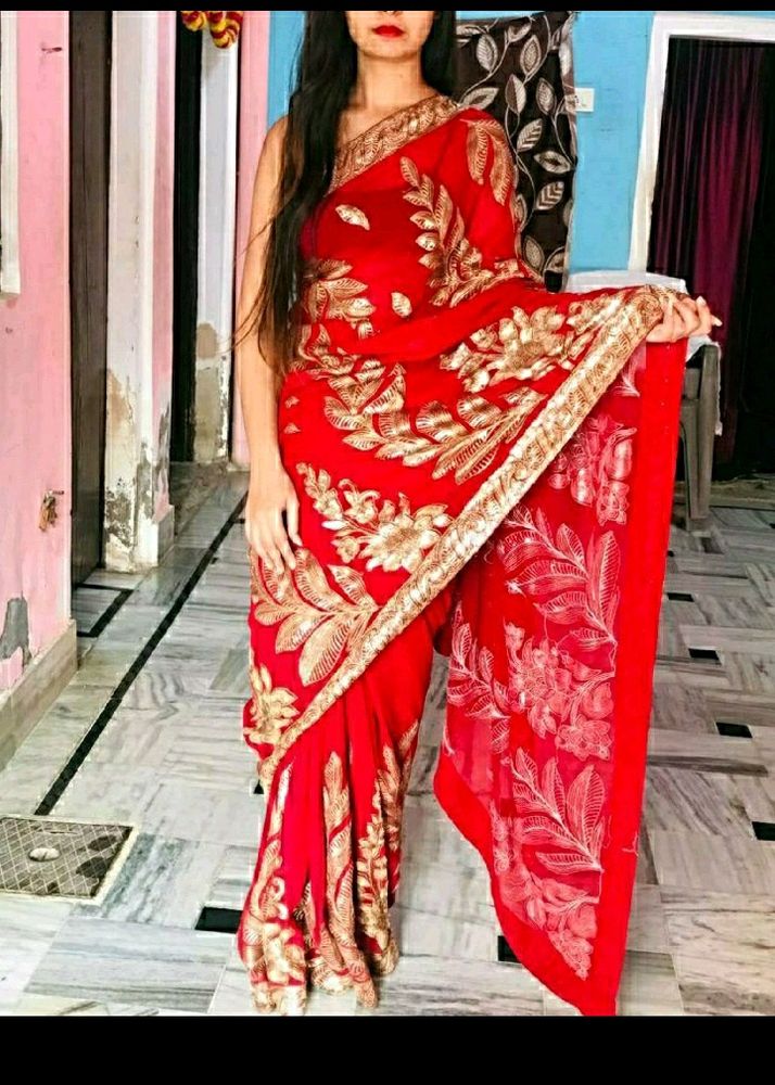 Red Saree