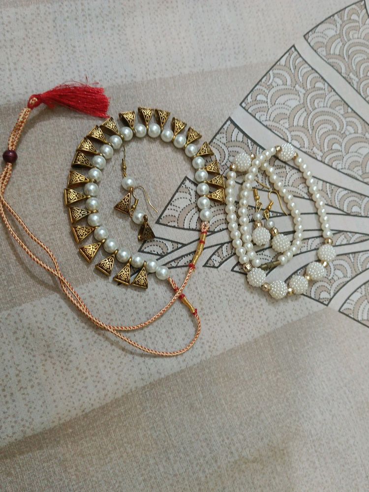 Combo Necklace With Earring Set