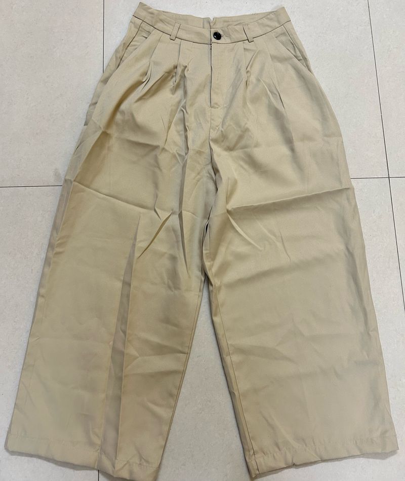 Button Straight Leg Pants