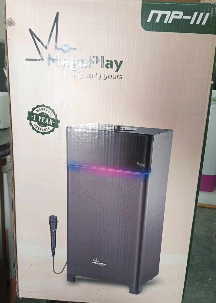 Mega Play ▶ Tower Speaker.