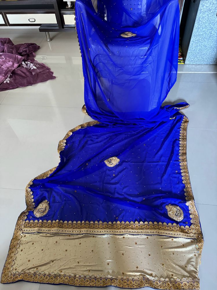 Blue Saree