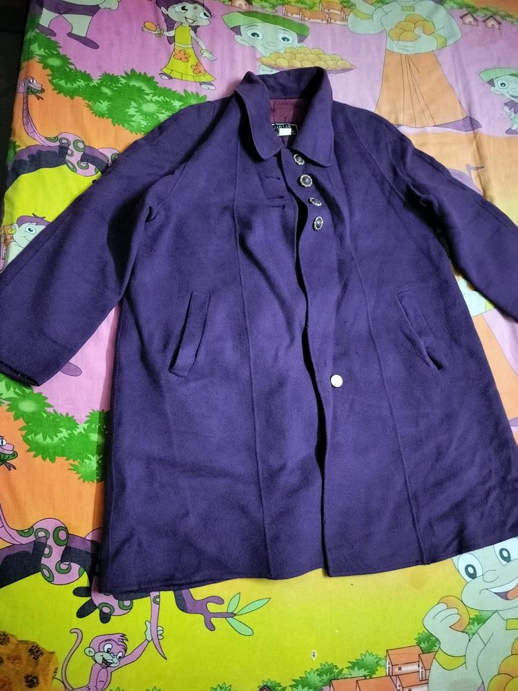 New Coat In Purple Color