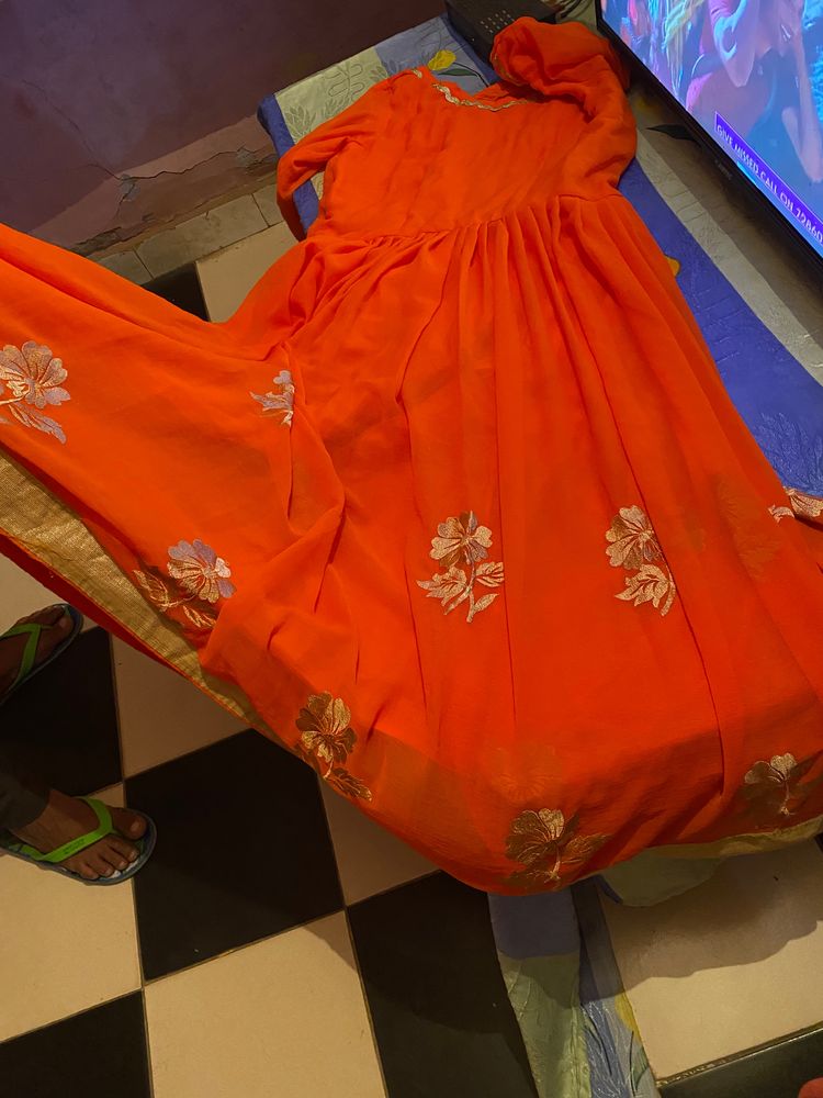 Made It From New Saree But Never Worn It . Beautiful Anarkali