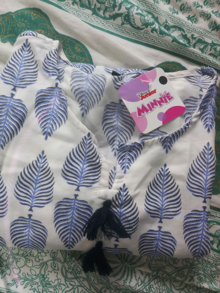 Blue And White Kurti XL Size