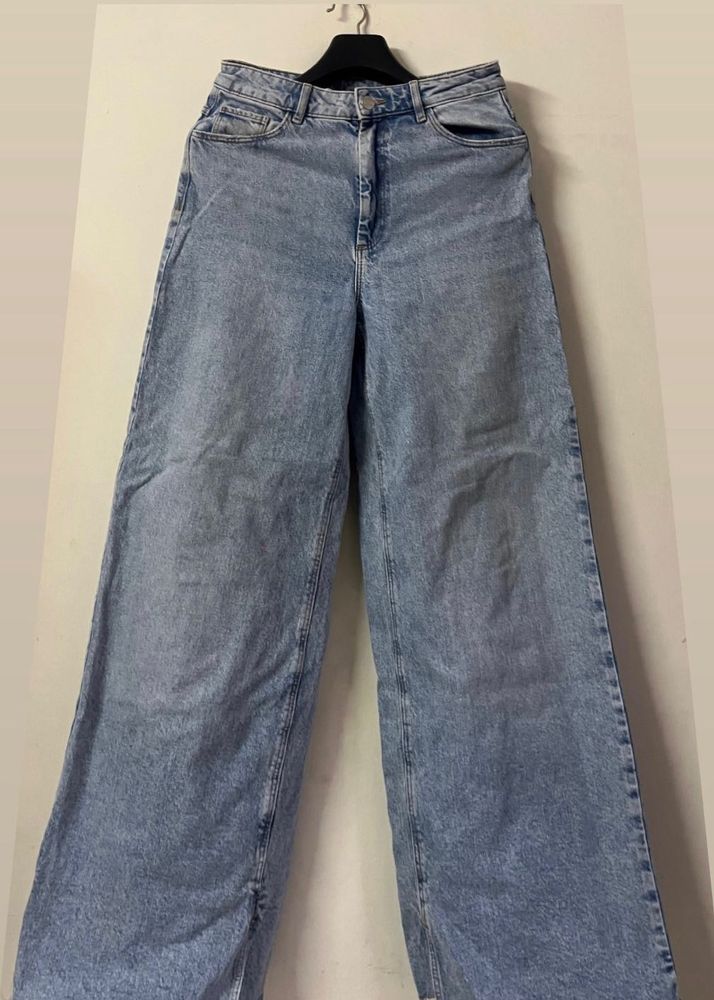 Blue Wide Leg Jeans