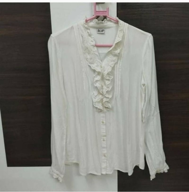 White Shirt Style Top