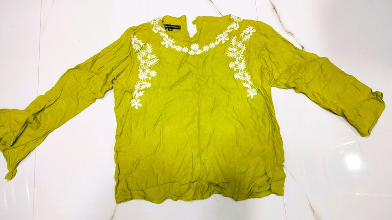 Parrot Green ZARA Top