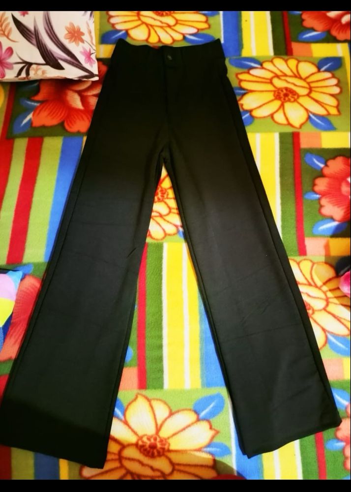 Black Straight Trouser