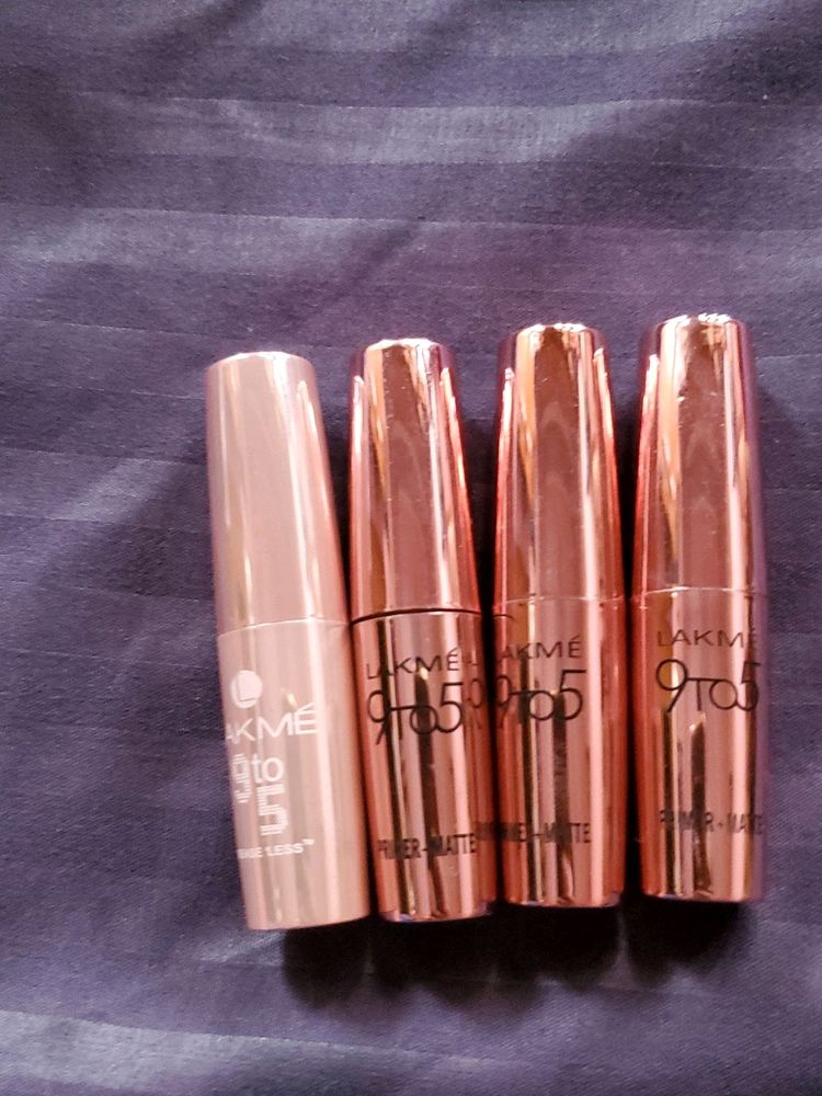 Lakme 9 To 5 Lipstiks Set Of Five