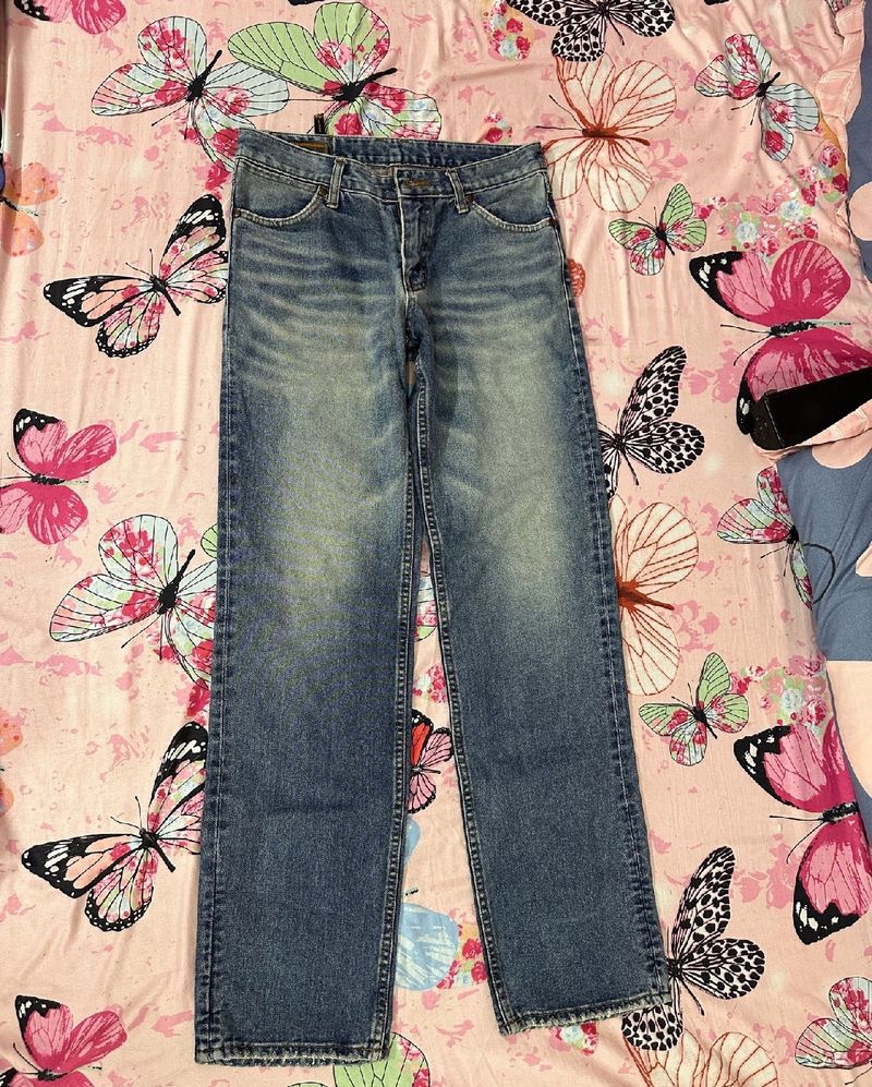 Blue Mid Waist Jeans