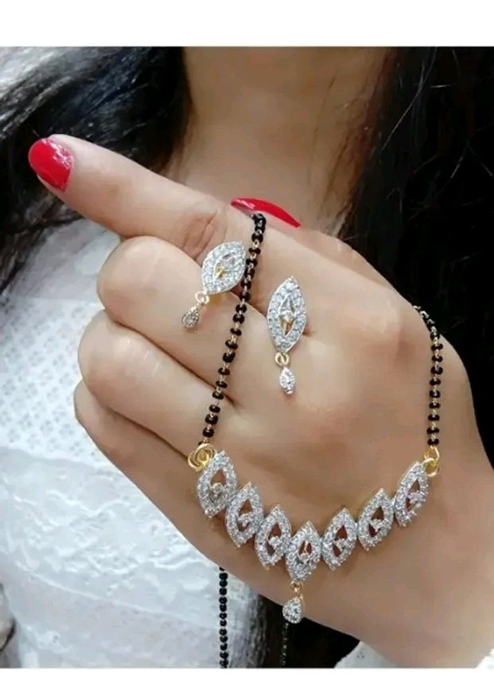 Golden Alloy Jewellery Sets For Women