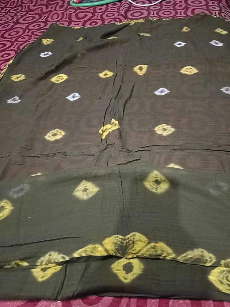 Olive Cotton Dupatta 2