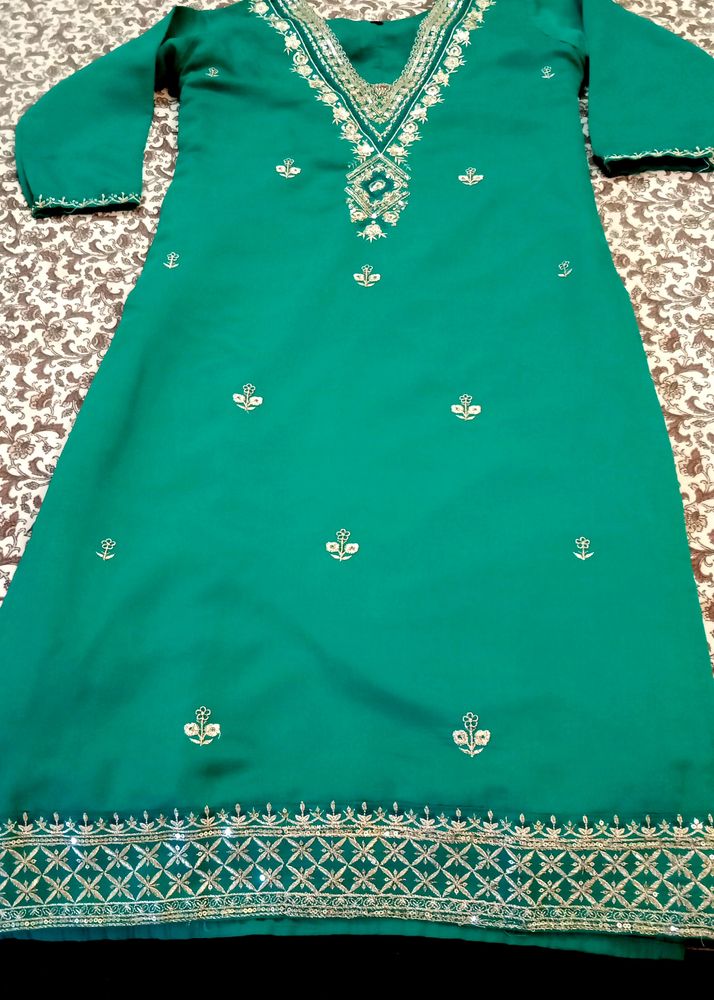 Plazzo Set With Soft Banarasi Dupatta