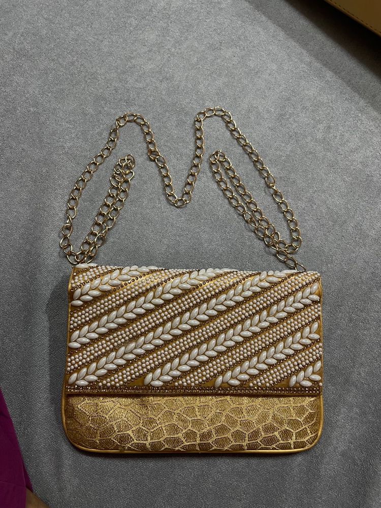 Golden Sling Bag