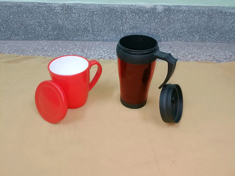 Two Mugs With Lid