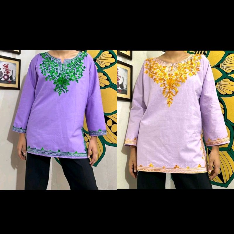 Take Both Kashmiri Kurti For Rs 499/-