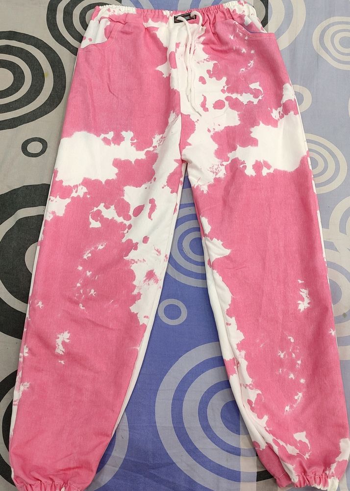 Trendy Dyed Loose Pants