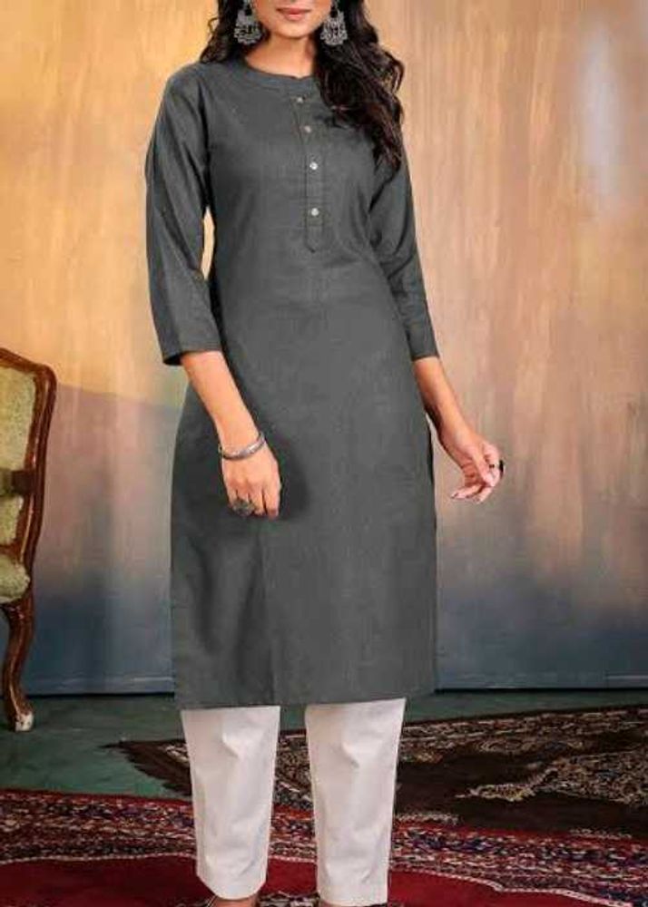 Gray Kurta