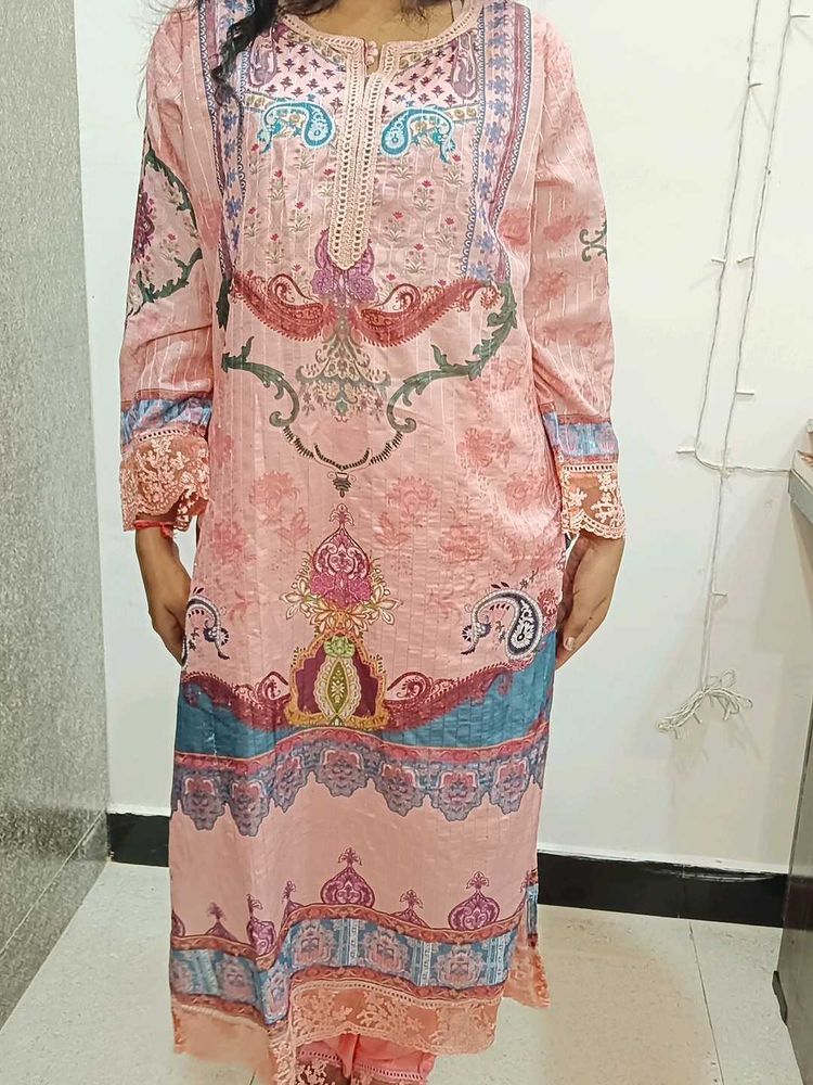 Pink Kurti Set