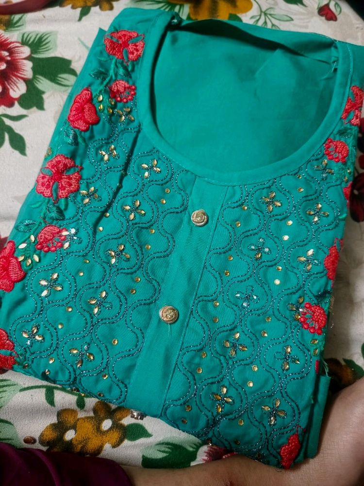 Beautiful Embroidery Work Dress Material