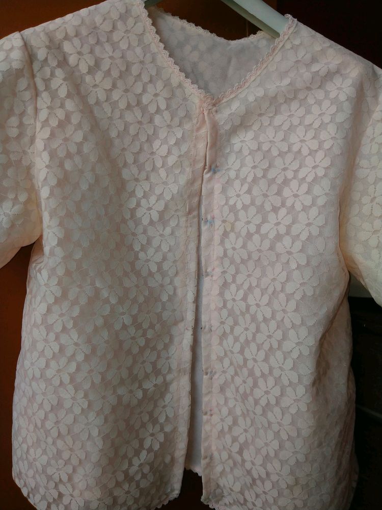 Size 32 Bust , I Got From Local Market Light Pink Shade Shirt Top