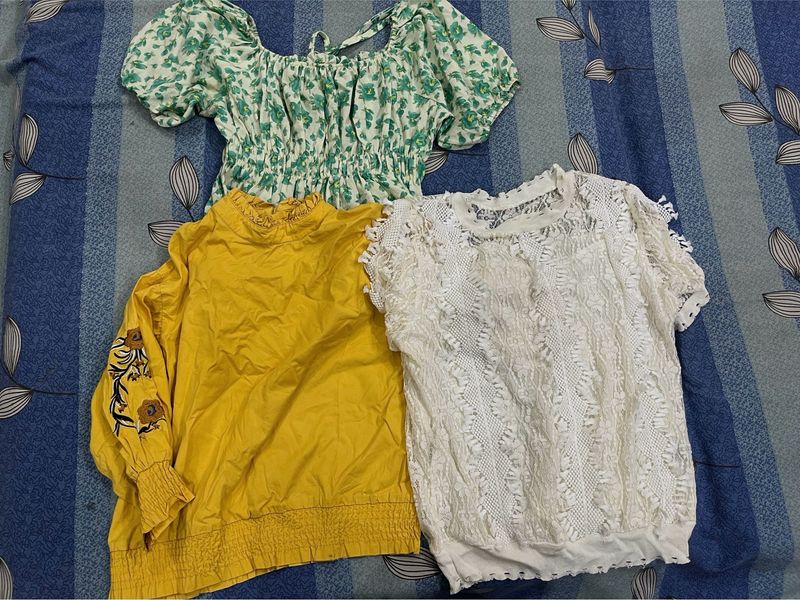 combo of 3 tops in just 299/-