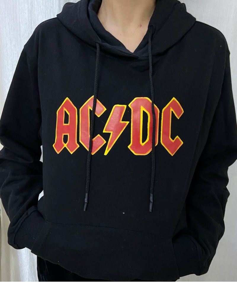 Black AC DC Hoodie