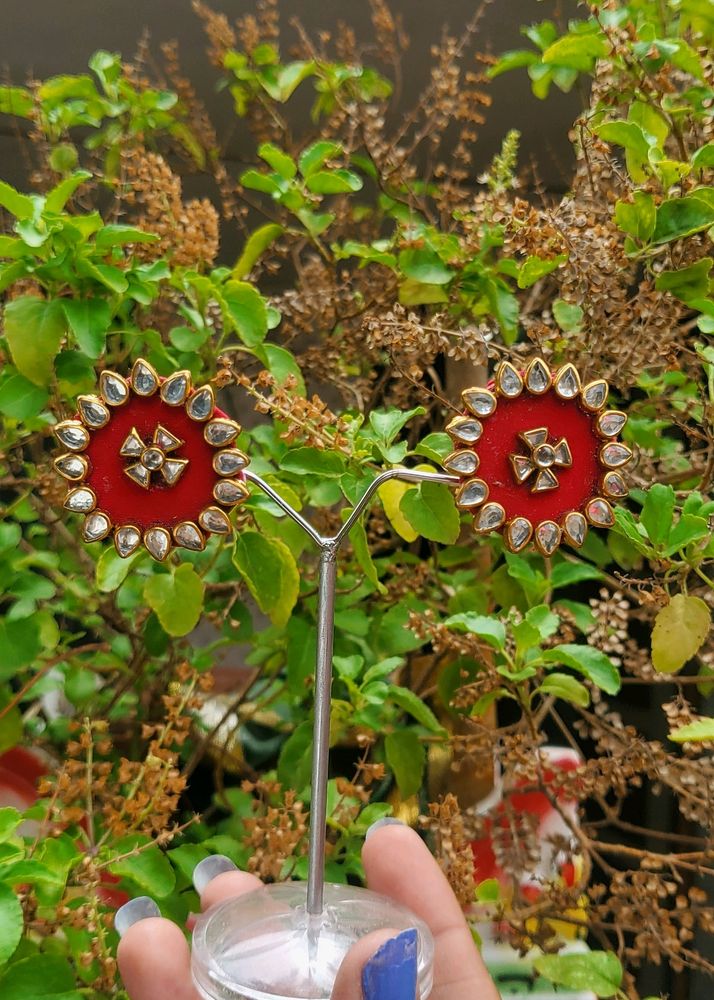 Festival sale Hendmade Earrings 😘 Kundan Stone