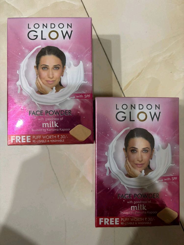 London Glow Face Powder With Puff