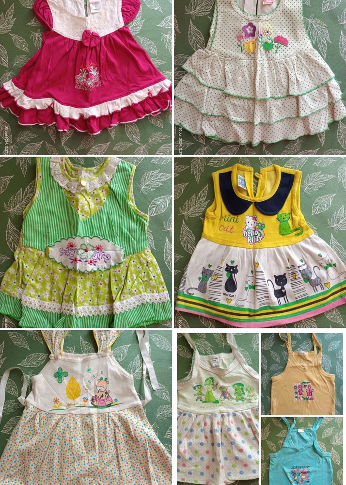 8 Generously Used Baby Clothes With Barbie Doll