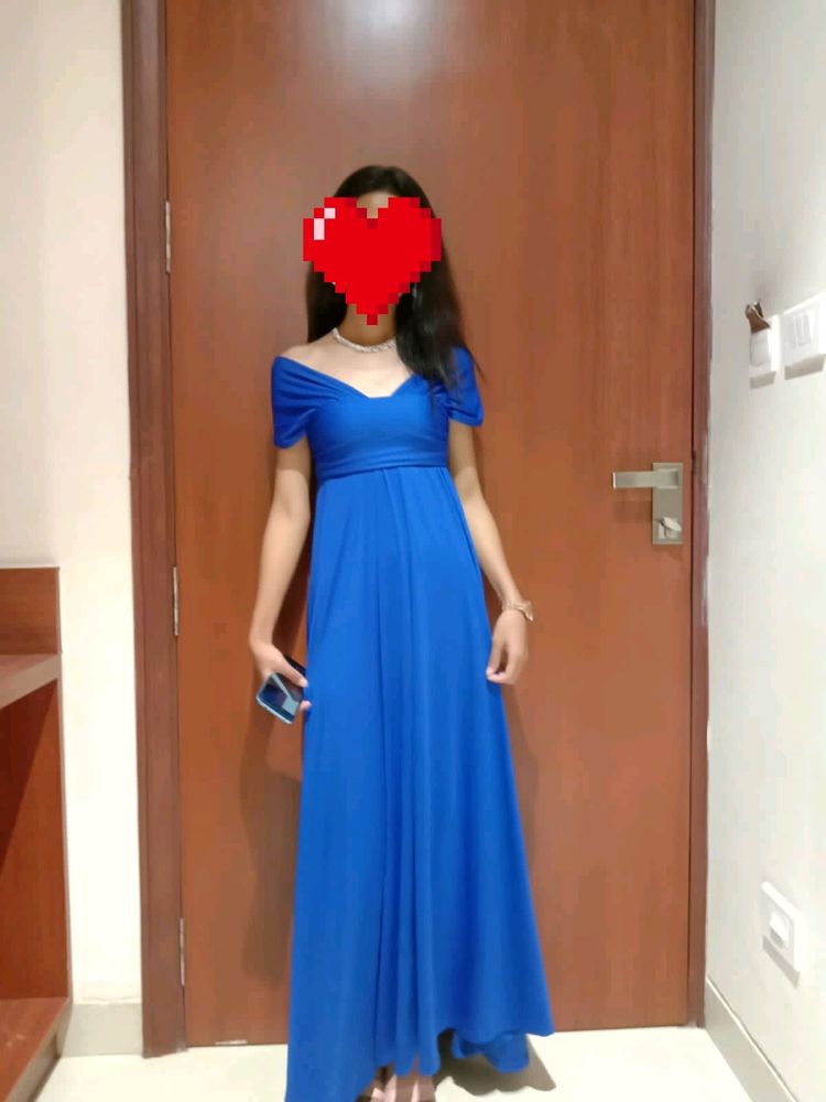 Free Style Blue Gown