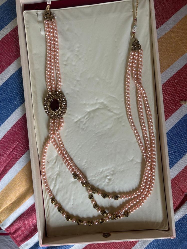 Necklage - Rose Gold Color For Ethnic Wear