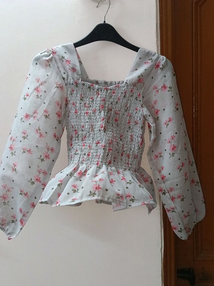 Beautiful Floral Print Top