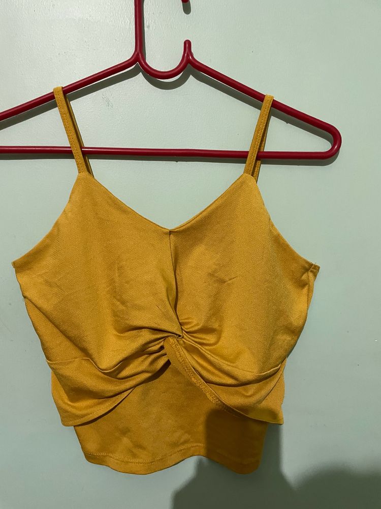 Crepe Top Yellow