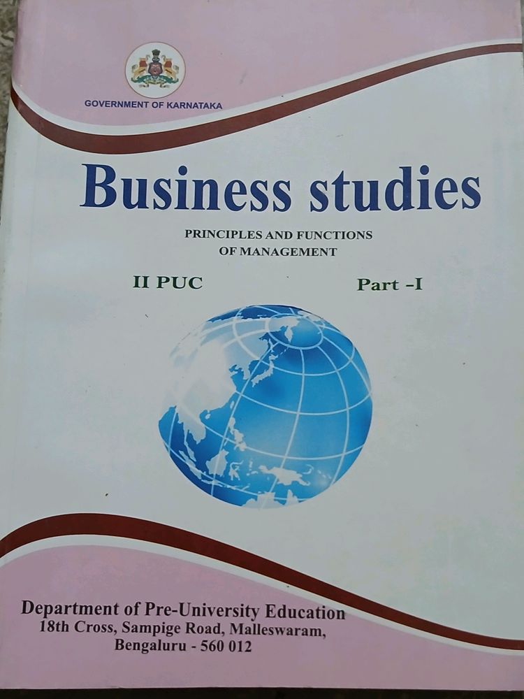 2ND PUC BUSINESS STUDIES KARNATAKA TEXTBOOK